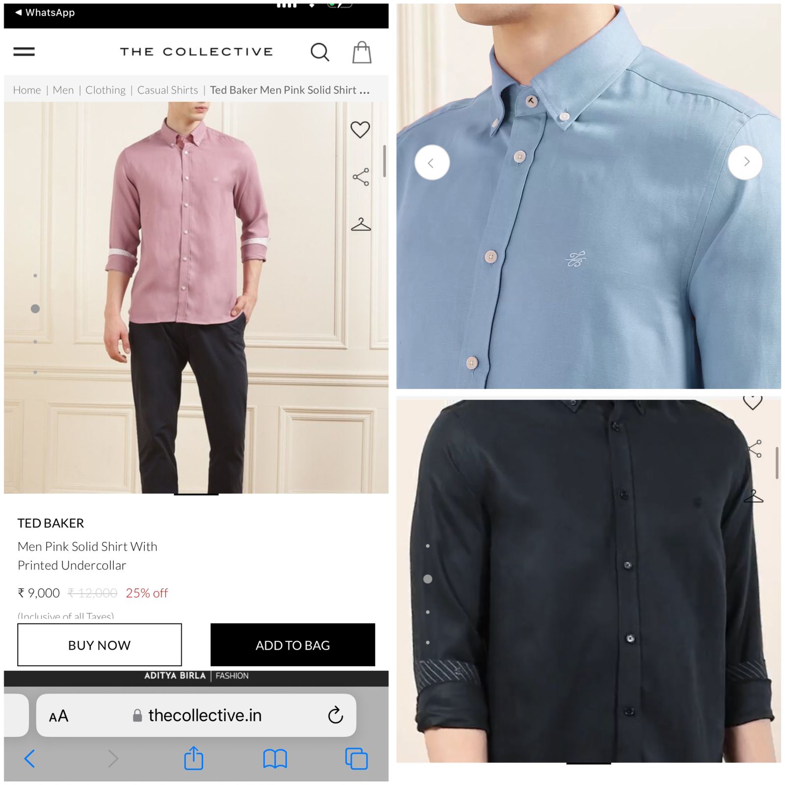 FIRST COPY TED BAKER COTTON OG SURPLUS SHIRTS - Image 7