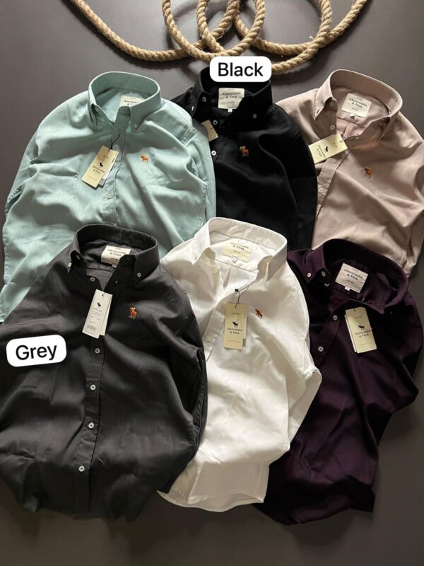 First Copy Abercrombie & Fitch Imported Stretchable Shirt - Image 6