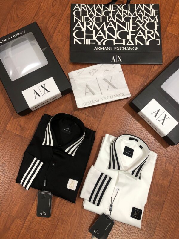First Copy Armani Exchange Premium Cotton Shirt – Original Stock - Image 5