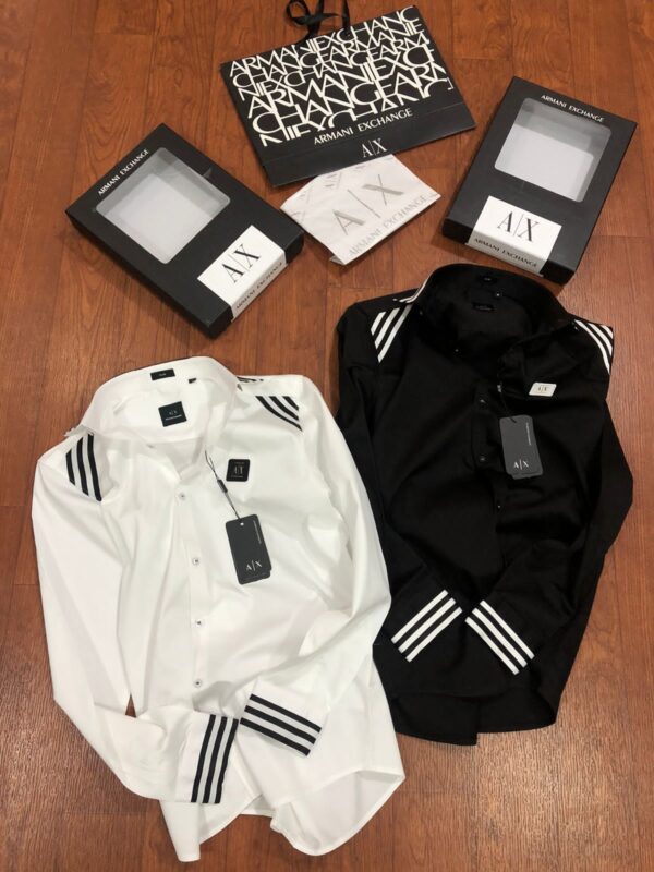 First Copy Armani Exchange Premium Cotton Shirt – Original Stock - Image 2