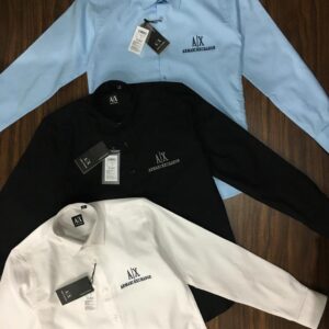 First Copy Armani Exclusive Cotton Shirt – Premium Long-Sleeve