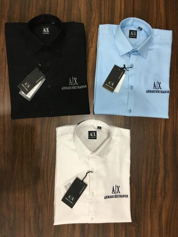 First Copy Armani Exclusive Cotton Shirt – Premium Long-Sleeve - Image 4