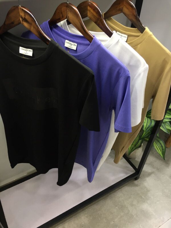First Copy Calvin Premium Cotton Lycra Crew Neck T-Shirt - Image 2