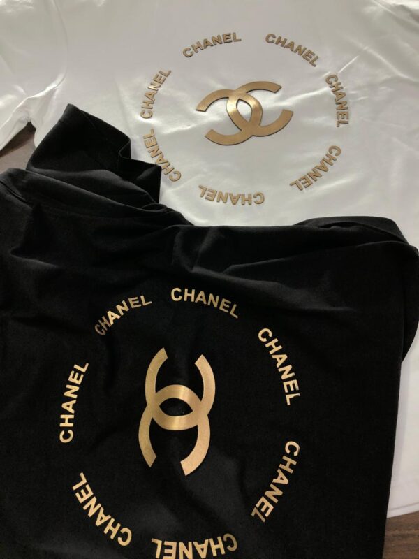 First Copy Chanel Imported Lycra T-Shirt – Premium Comfort & Luxury Style - Image 4