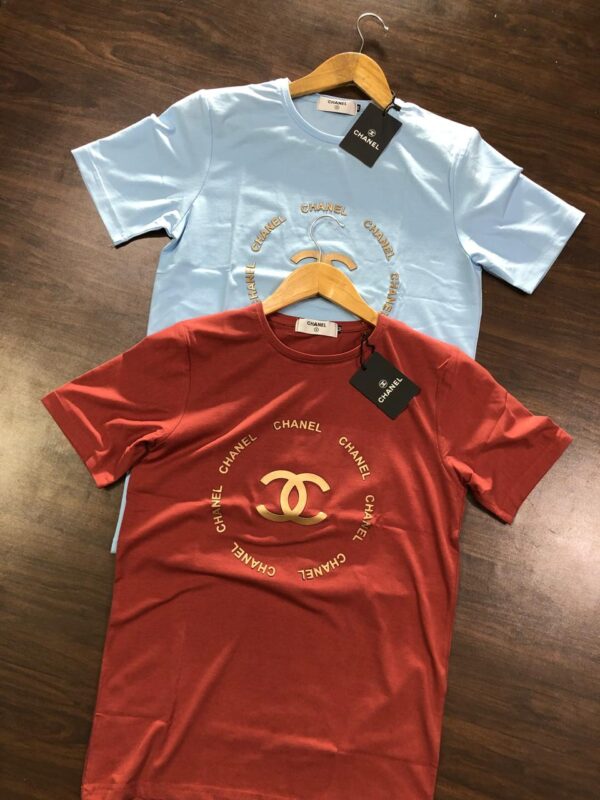 First Copy Chanel Imported Lycra T-Shirt – Premium Comfort & Luxury Style - Image 5