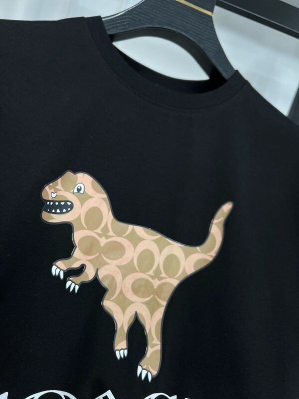 First Copy Coach Imported Cotton Lycra Fabric Round Neck T-Shirt - Image 11