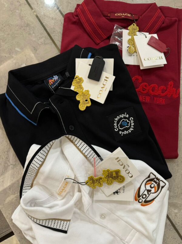 First Copy Coach Imported Quality Exclusive Polo Tees for Men - Image 2