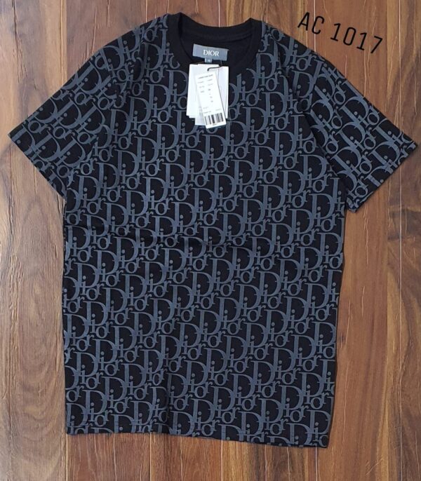 First Copy Dior Premium Lycra Round Neck T-Shirt for Men - Image 2