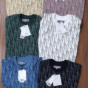 First Copy Dior Premium Lycra Round Neck T-Shirt for Men