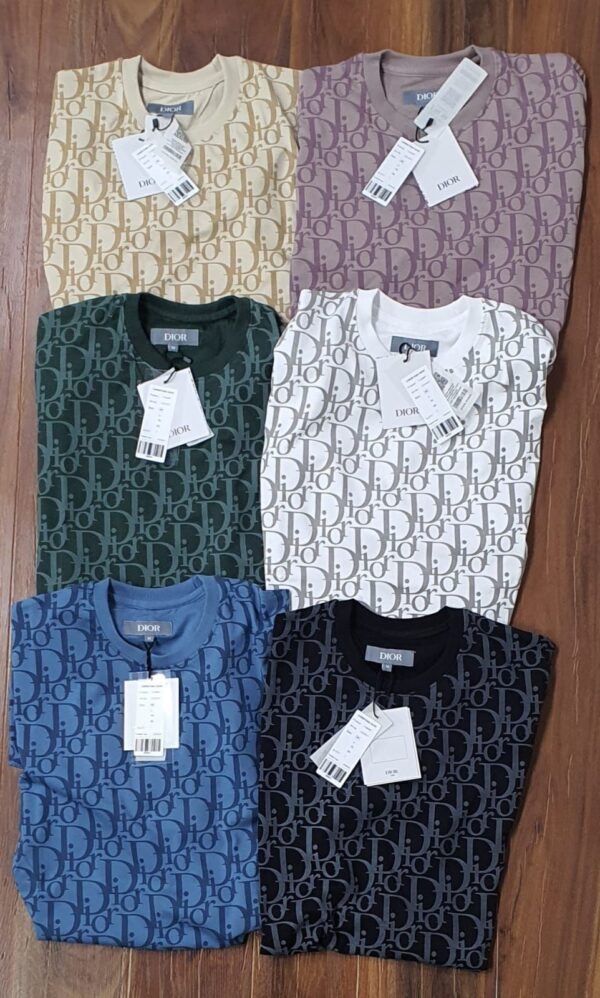 First Copy Dior Premium Lycra Round Neck T-Shirt for Men