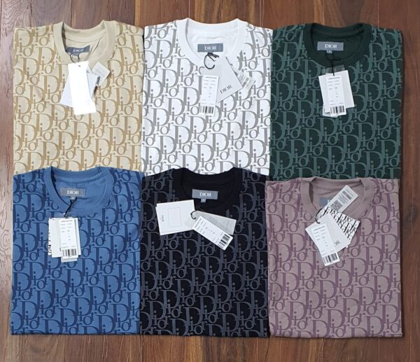 First Copy Dior Premium Lycra Round Neck T-Shirt for Men - Image 5