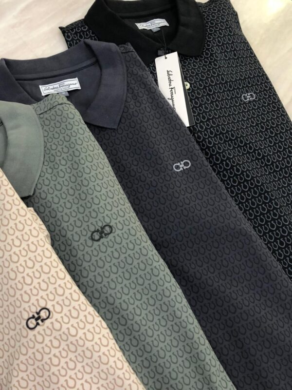 First Copy Ferragamo Premium Lycra Polo T-Shirts – Luxury Comfort & Style - Image 9