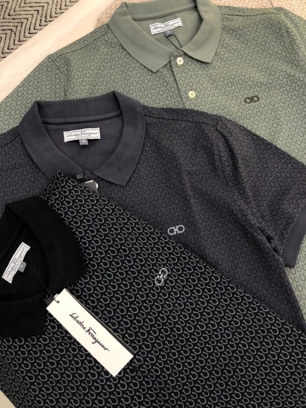 First Copy Ferragamo Premium Lycra Polo T-Shirts – Luxury Comfort & Style - Image 12