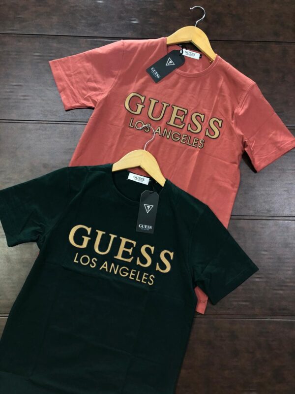 First Copy GUESS Imported Lycra T-Shirt – Premium Stretch Comfort - Image 2