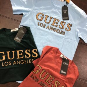 First Copy GUESS Imported Lycra T-Shirt – Premium Stretch Comfort