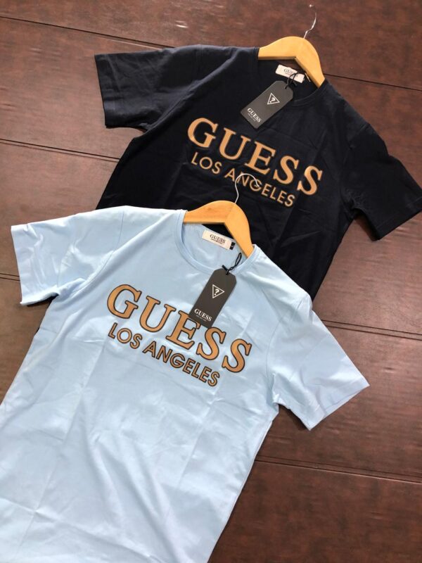 First Copy GUESS Imported Lycra T-Shirt – Premium Stretch Comfort - Image 3