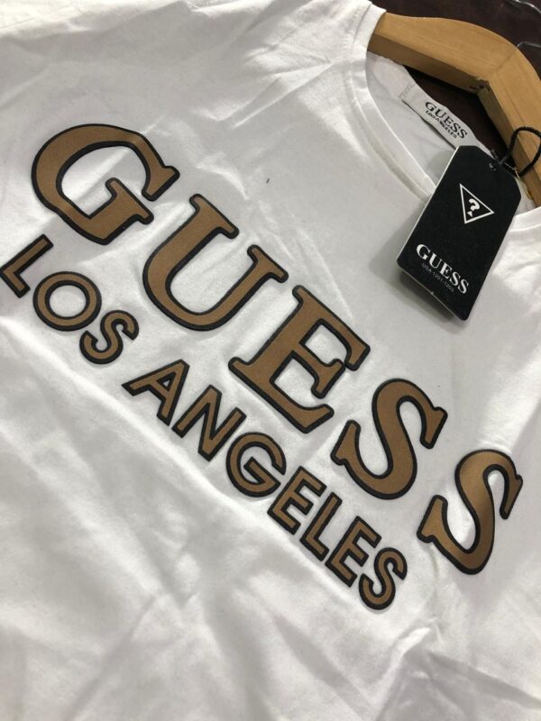 First Copy GUESS Imported Lycra T-Shirt – Premium Stretch Comfort - Image 4