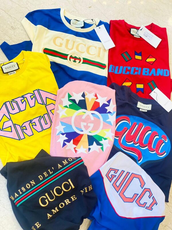 First Copy Gucci Exclusive Lycra High-End T-Shirt – Premium Comfort - Image 2