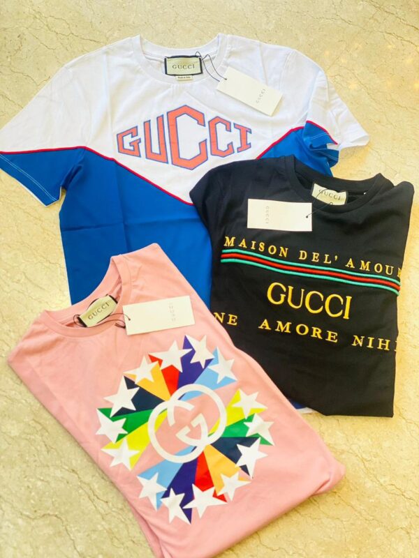 First Copy Gucci Exclusive Lycra High-End T-Shirt – Premium Comfort - Image 12
