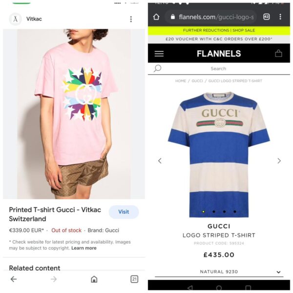 First Copy Gucci Exclusive Lycra High-End T-Shirt – Premium Comfort - Image 11