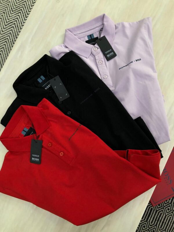 First Copy Hugo Boss Imported Cotton Lycra Polo - Image 9
