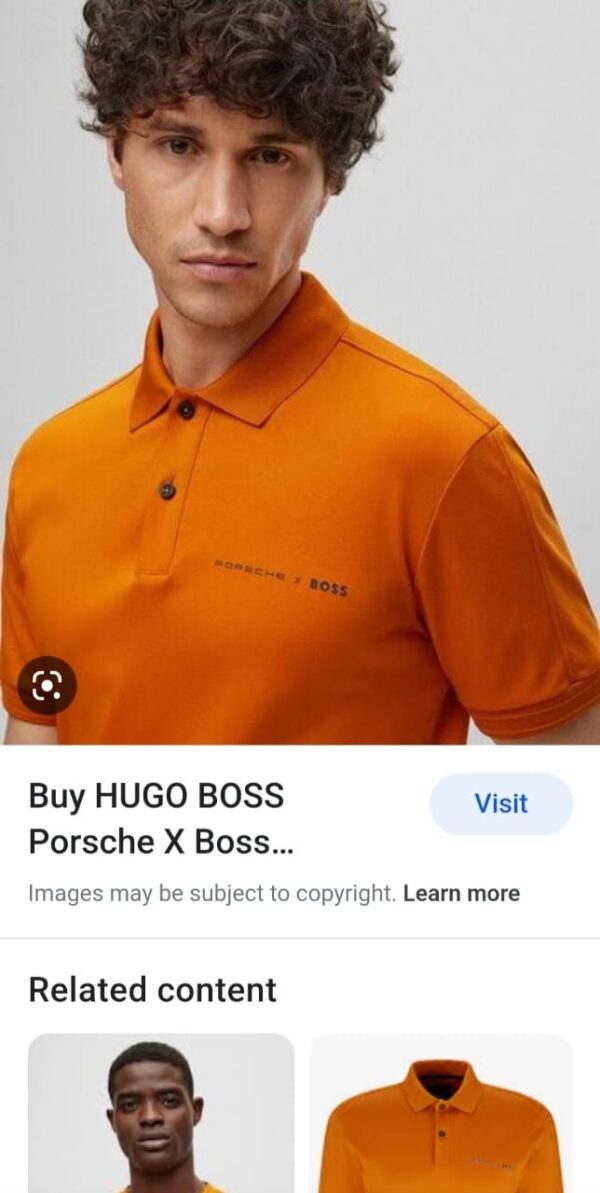 First Copy Hugo Boss Imported Cotton Lycra Polo - Image 3