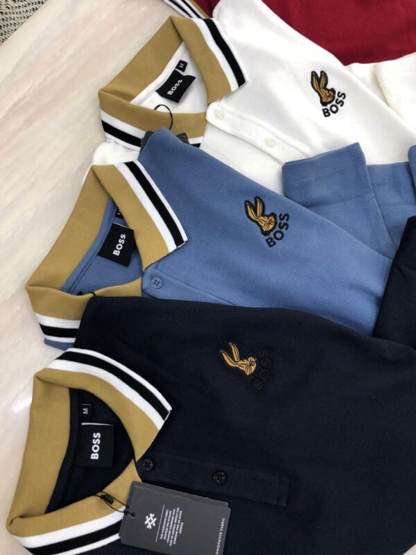 First Copy Hugo Boss Premium Cotton Lycra Polo | Luxury Comfort & Style - Image 2