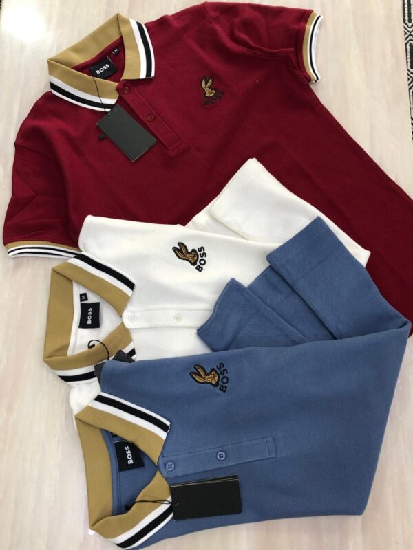 First Copy Hugo Boss Premium Cotton Lycra Polo | Luxury Comfort & Style - Image 5