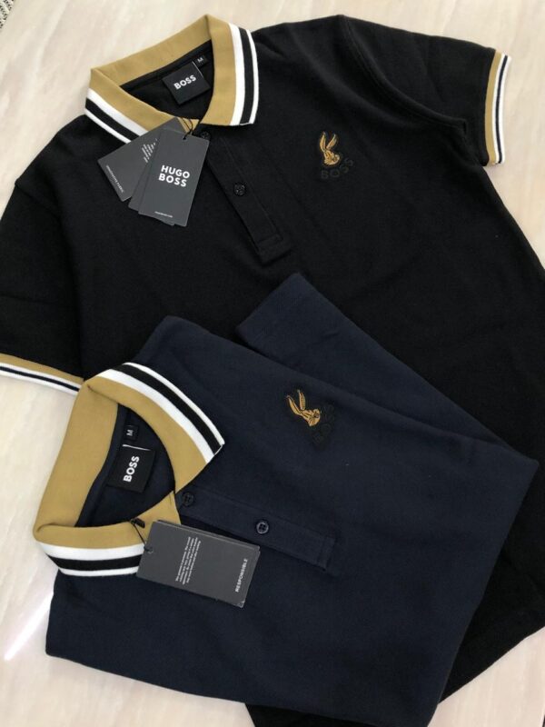 First Copy Hugo Boss Premium Cotton Lycra Polo | Luxury Comfort & Style - Image 11