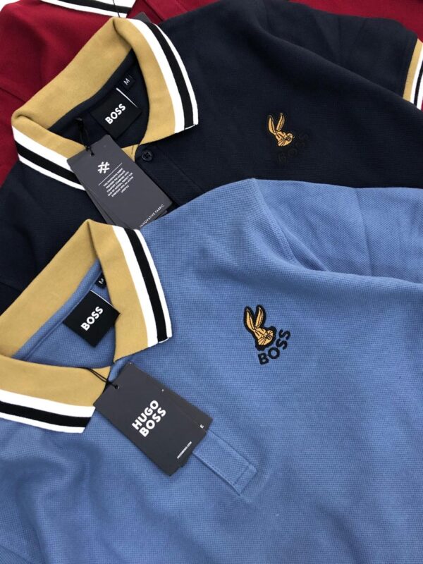 First Copy Hugo Boss Premium Cotton Lycra Polo | Luxury Comfort & Style - Image 10