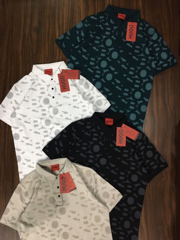 First Copy Hugo Boss Premium Lycra Polo T-Shirt for Men