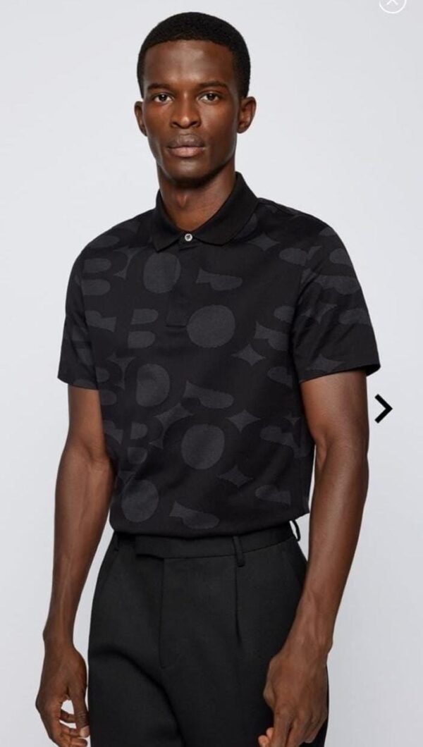 First Copy Hugo Boss Premium Lycra Polo T-Shirt for Men - Image 2