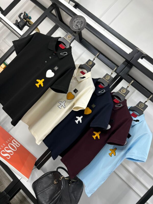 First Copy Hugo Boss Superior Cotton Lycra Collar T-Shirt - Image 14