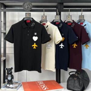 First Copy Hugo Boss Superior Cotton Lycra Collar T-Shirt