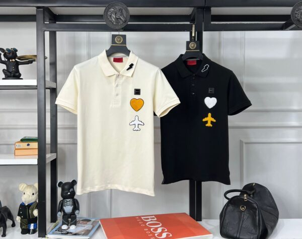 First Copy Hugo Boss Superior Cotton Lycra Collar T-Shirt - Image 6