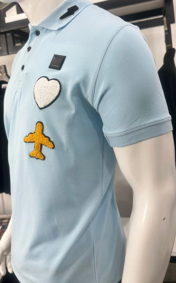 First Copy Hugo Boss Superior Cotton Lycra Collar T-Shirt - Image 4