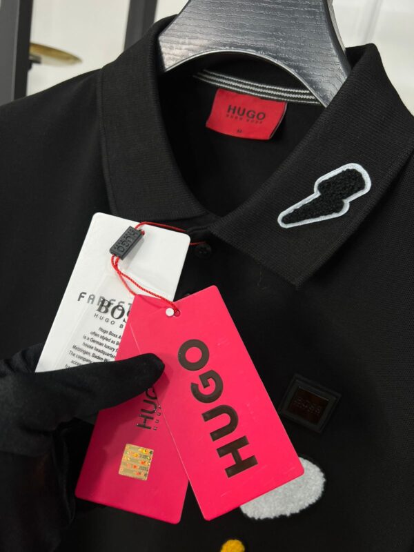 First Copy Hugo Boss Superior Cotton Lycra Collar T-Shirt - Image 12