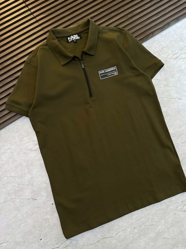 First Copy Karl Exclusive Zipper Polo – Premium Comfort - Image 4