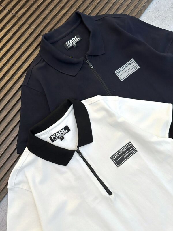 First Copy Karl Exclusive Zipper Polo – Premium Comfort - Image 3