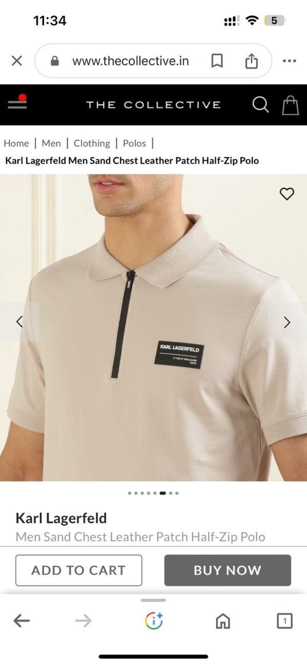 First Copy Karl Exclusive Zipper Polo – Premium Comfort - Image 19