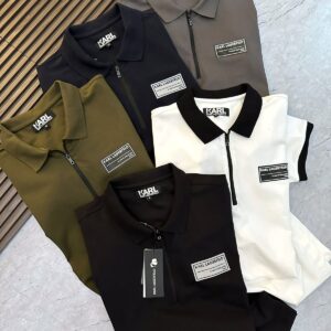 First Copy Karl Exclusive Zipper Polo – Premium Comfort