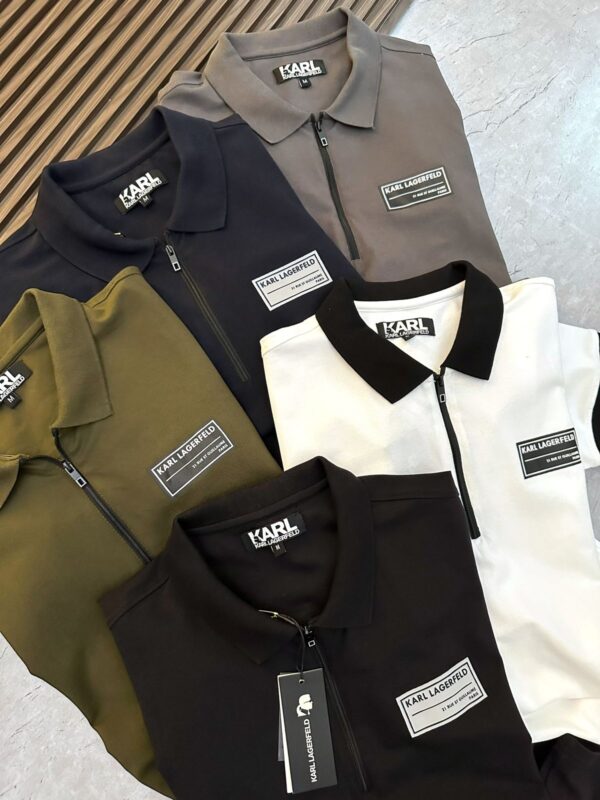 First Copy Karl Exclusive Zipper Polo – Premium Comfort - Image 9