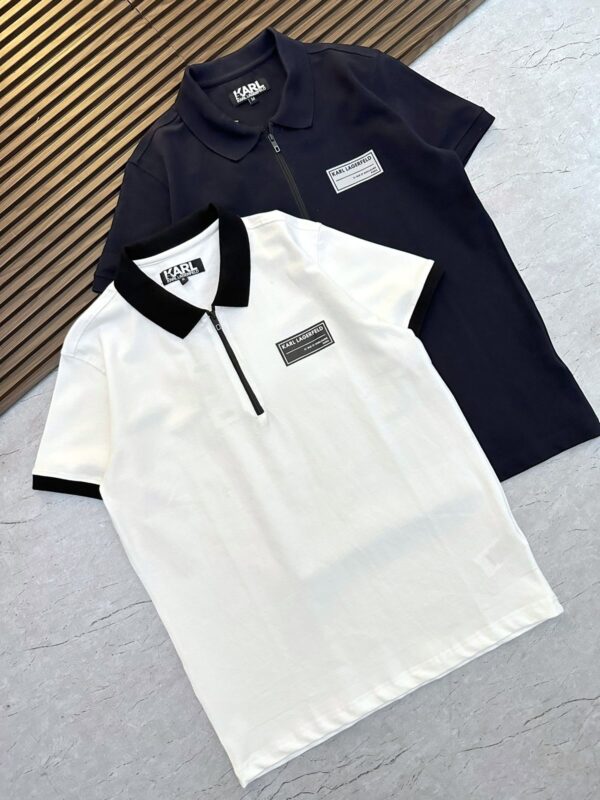 First Copy Karl Exclusive Zipper Polo – Premium Comfort - Image 6