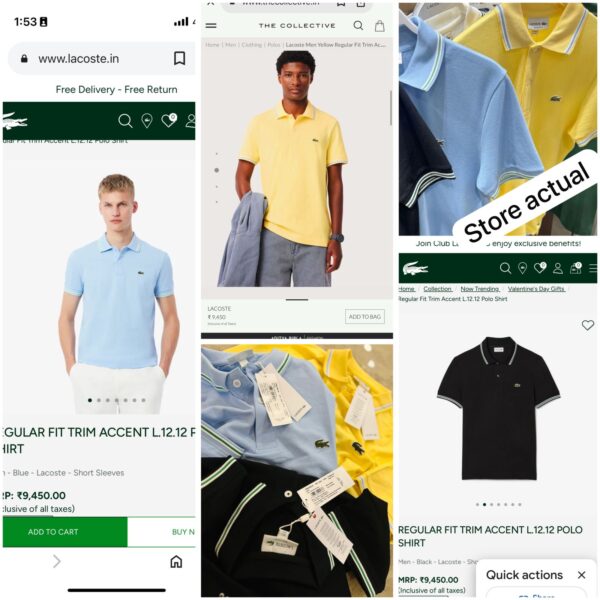 First Copy Lacoste 2025 Exclusive Imported Quality Polo T-Shirts - Image 3