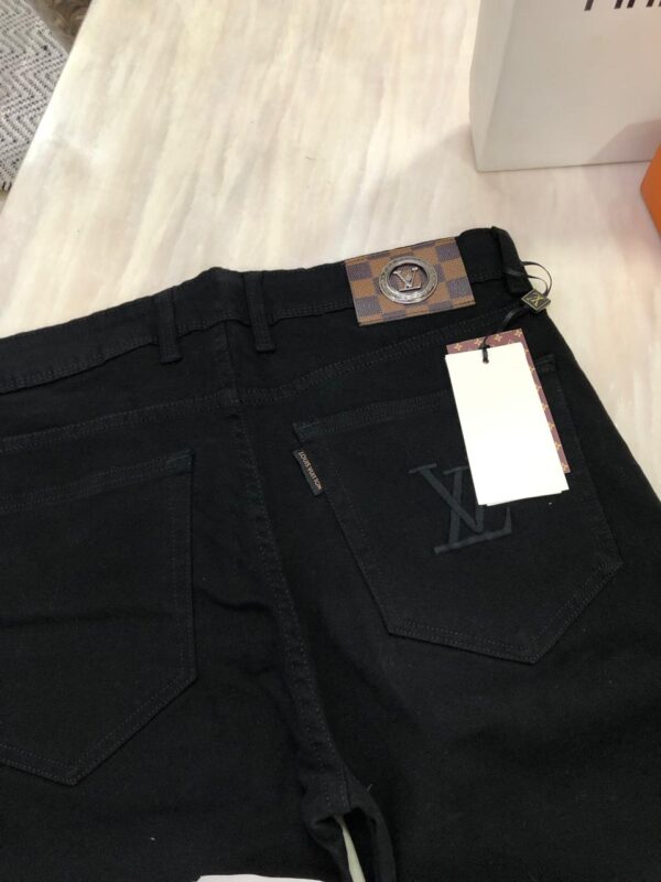 First Copy Louis Vuitton Embroidered Jeans – Front & Back Detailed Work - Image 8