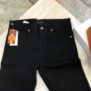 First Copy Louis Vuitton Embroidered Jeans – Front & Back Detailed Work