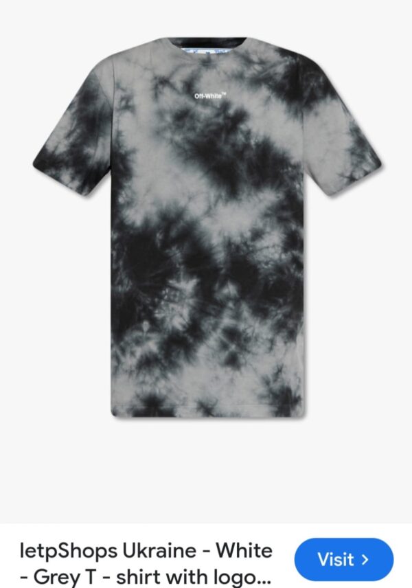 First Copy Off-White Premium Tie & Dye Oversized T-Shirt - Image 8