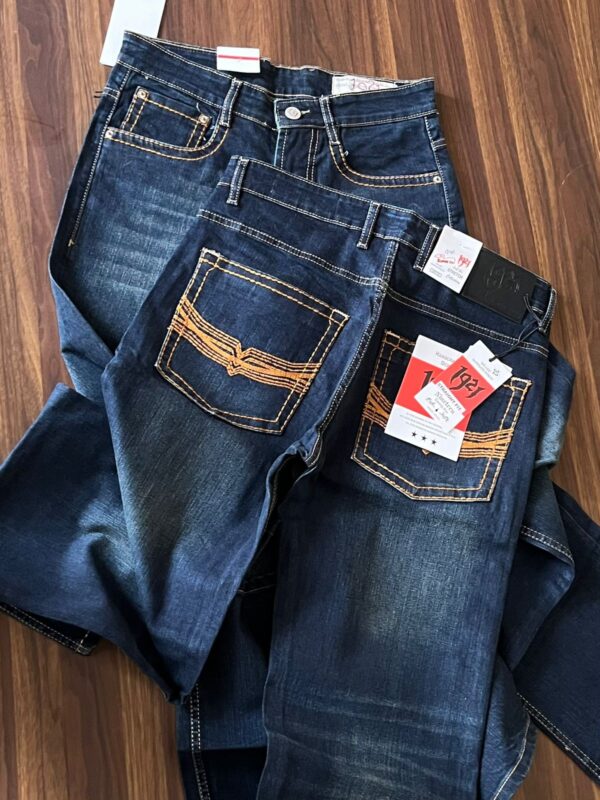 First Copy Premium Denim – Genuine Blue Shade | Straight Fit Men’s Jeans - Image 2