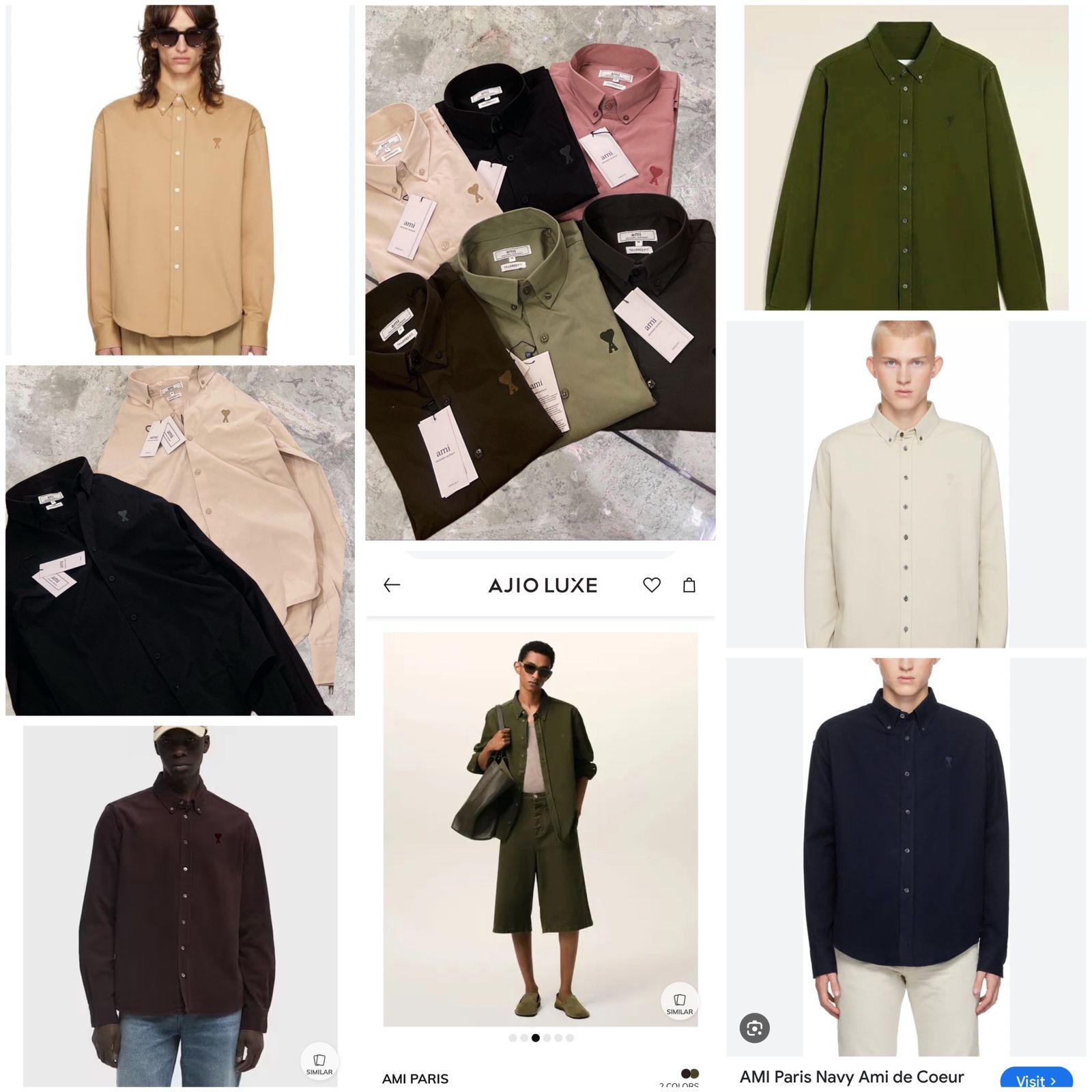 AMI PARIS ORIGINAL COTTON VERY PREMIUM SHIRTS - Image 2