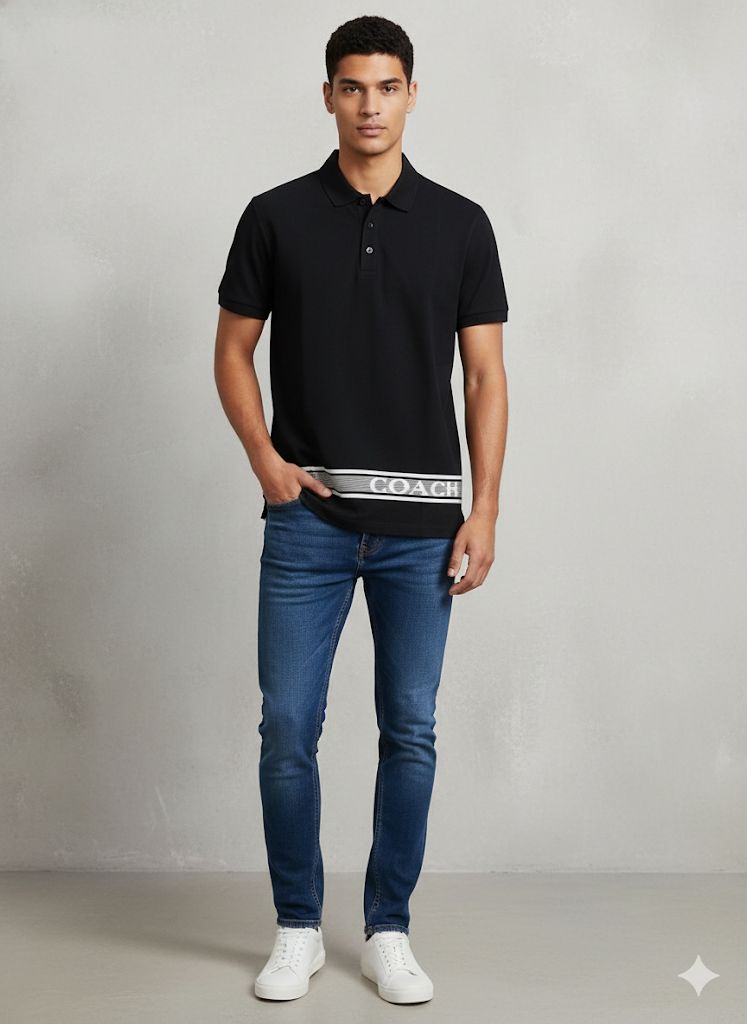 FIRST COPY COACH  IMPORTED QUALITY EXCLUSIVE POLO TEES - Image 4